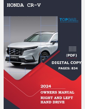 honda cr-v  phev 2024 owners manual rhd and lhd